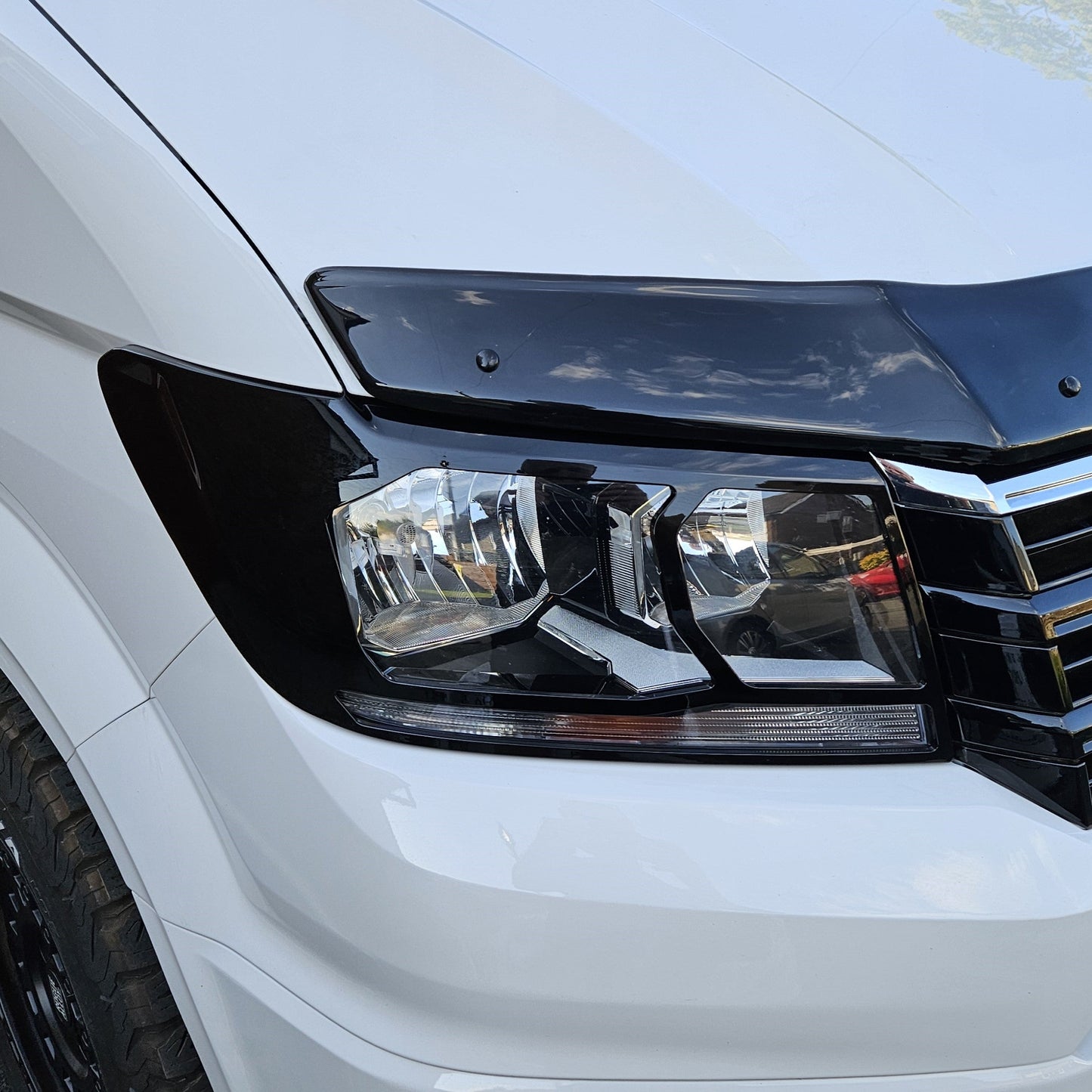 For MAN TGE Headlight Guards – Gloss Black – Premium Protection | Van-X