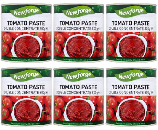 6 x Newforge Tomato Paste Double Concentrate 800G