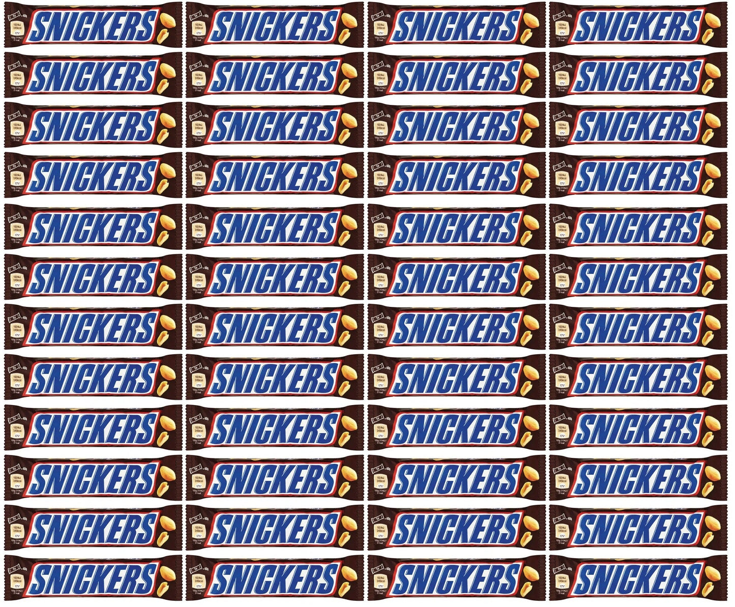 48 x Snickers Caramel Nougat Peanuts & Milk Chocolate Snack Bar 48G