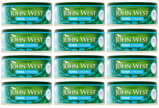 12 x John West Tuna Chunks In Brine 400G