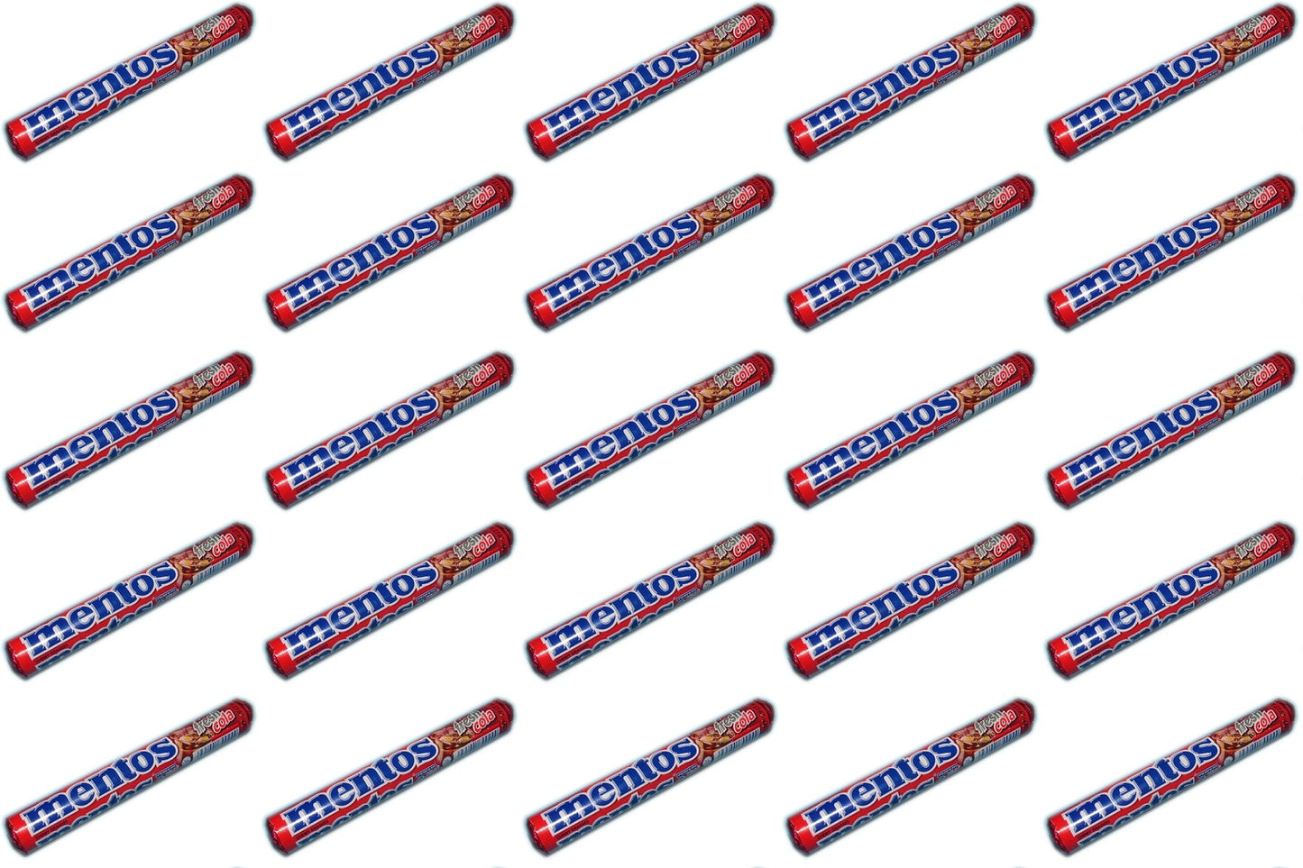 25 x Mentos Cola Chewy Dragees Rolls