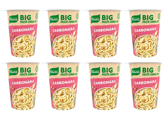 8 x Knorr Pasta Carbonara 92G Cup