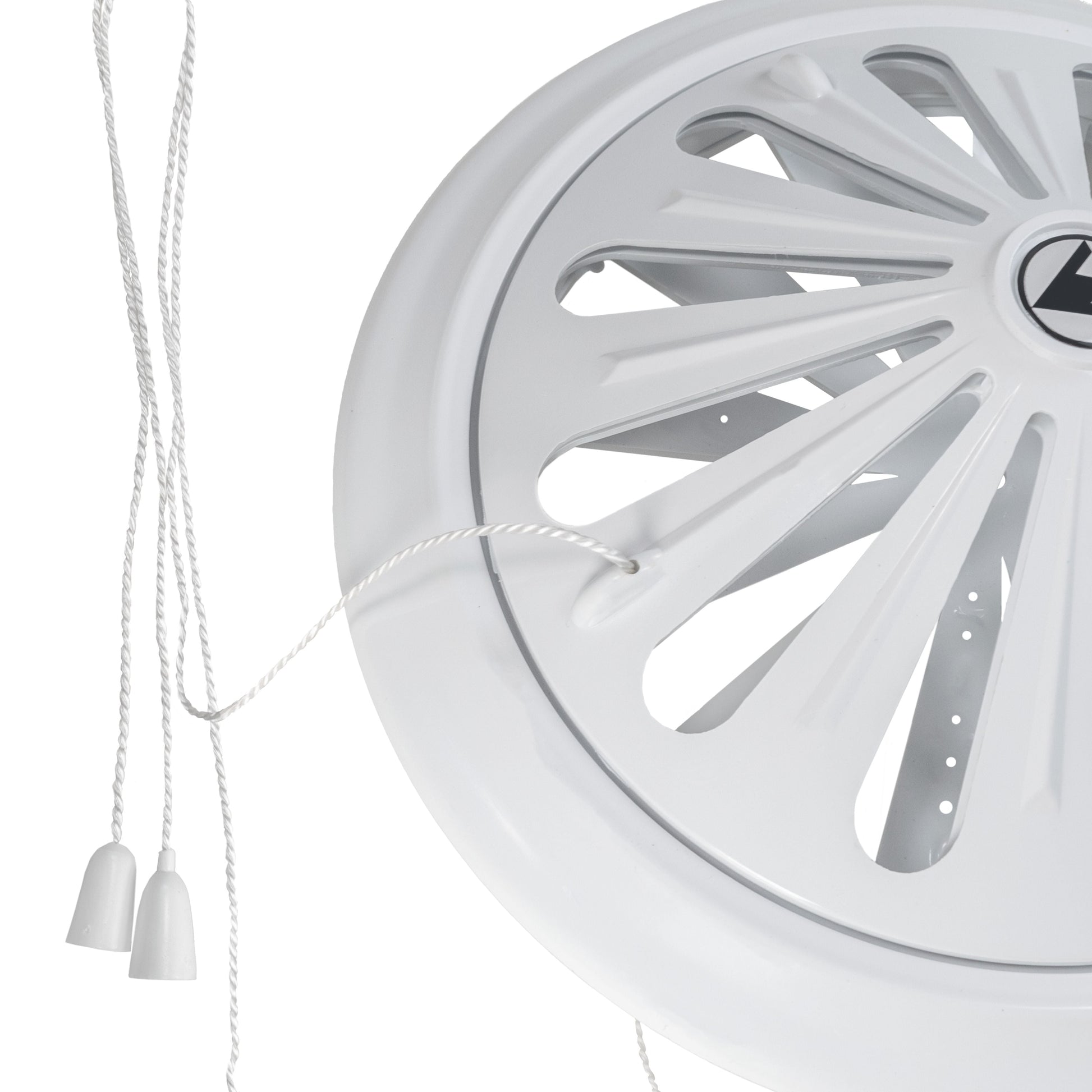 Adjustable Louvre Vent Round 80mm-160mm White