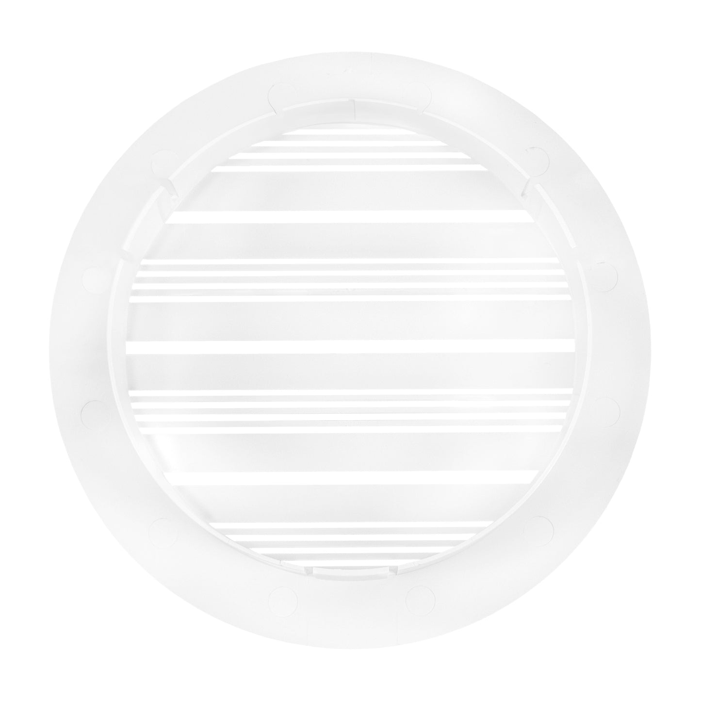 Louvre Vent Round Bella 100mm White DIY Tool Accessory Home and Garden Use
