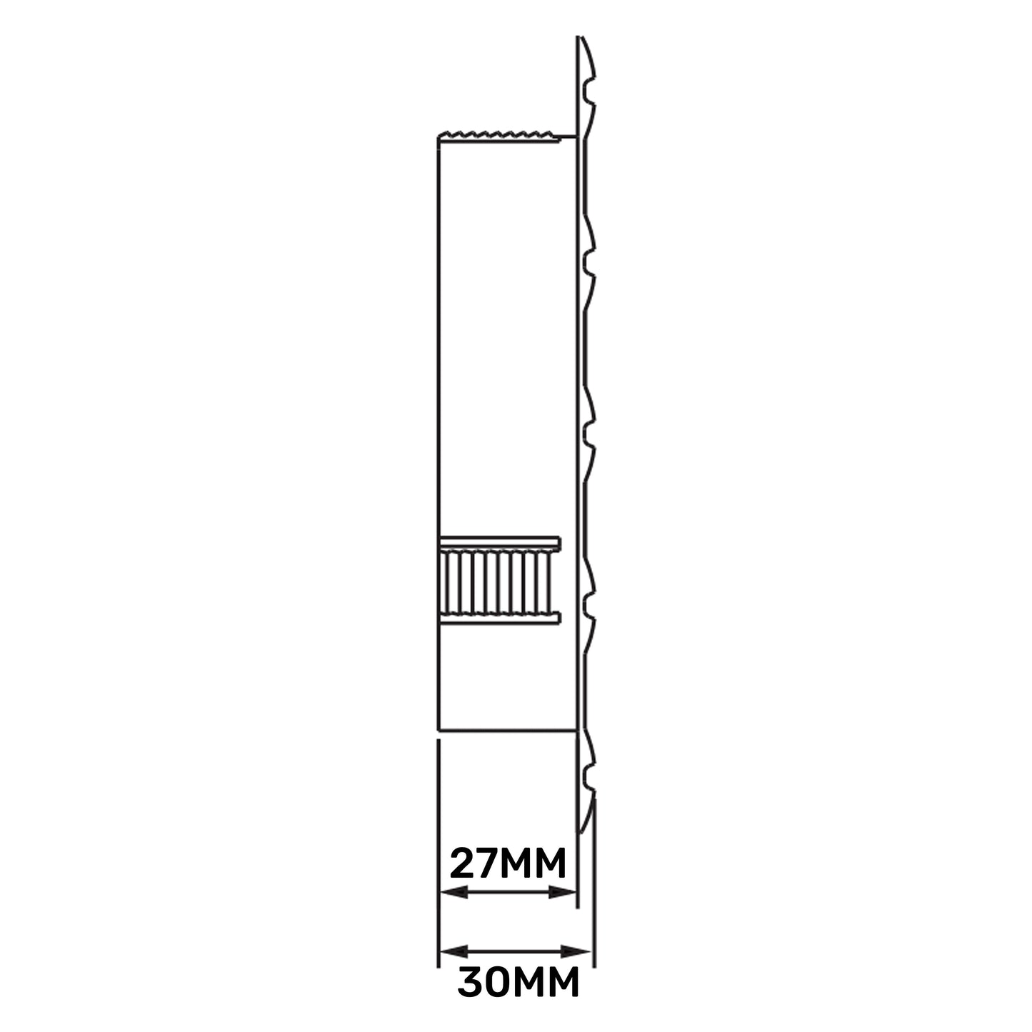 Louvre Vent Round Bella 125mm White DIY Tool Accessory Home and Garden Use