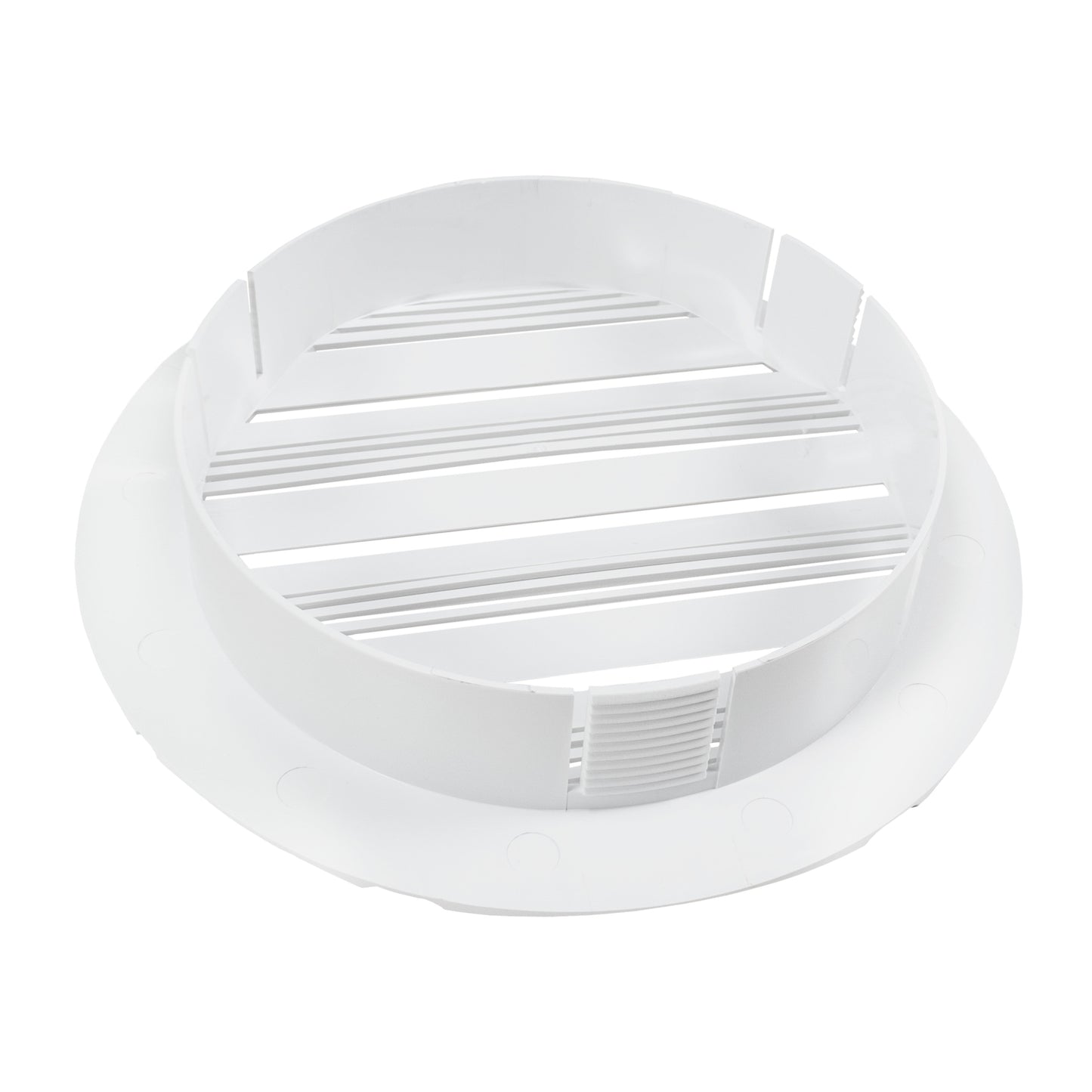 Louvre Vent Round Bella 150mm White DIY Tool Accessory Home and Garden Use