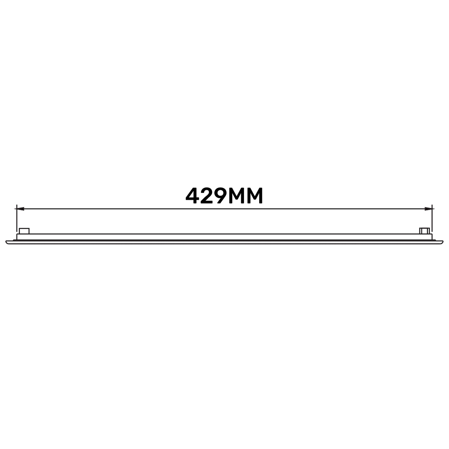 Louvre Vent D/430X110RW Classic 430mm X 110mm with Fly Screen Water Flow Control