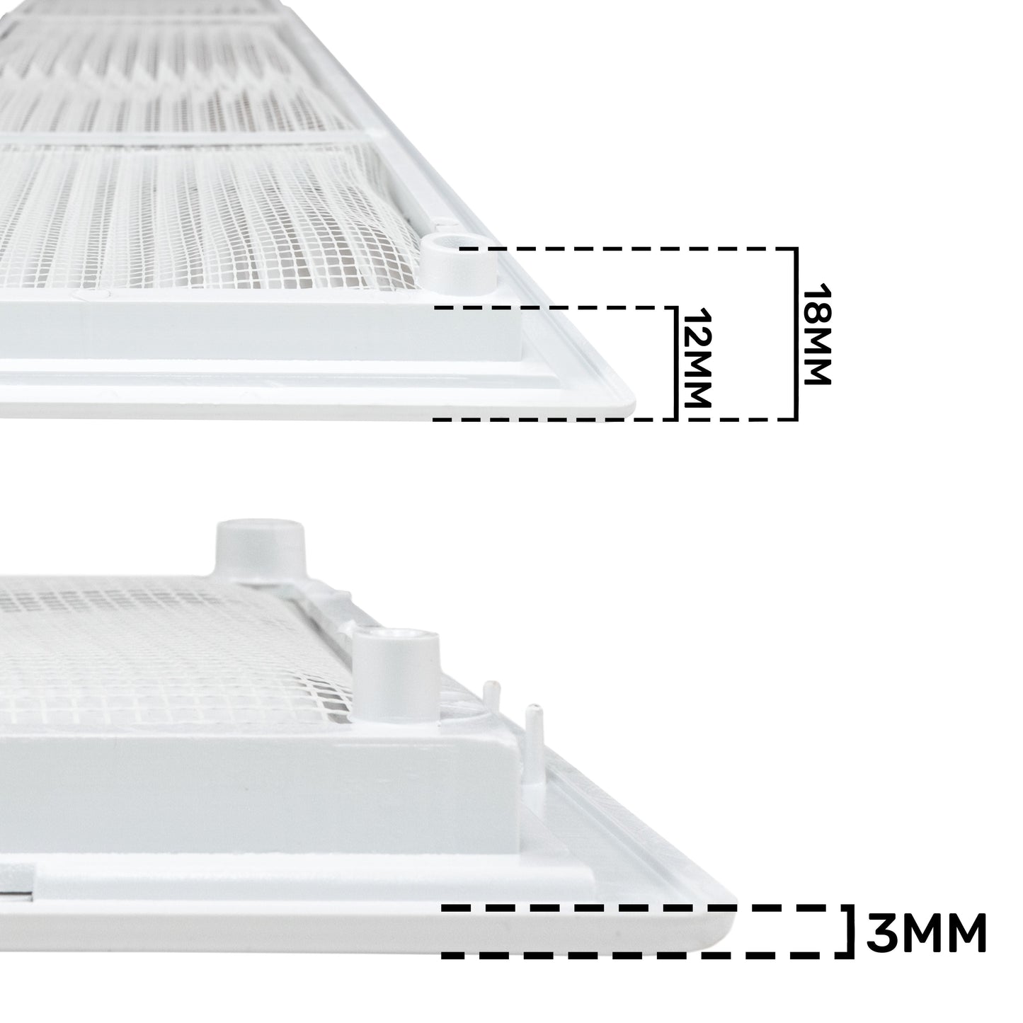 Louvre Vent D/430X110RW Classic 430mm X 110mm with Fly Screen Water Flow Control