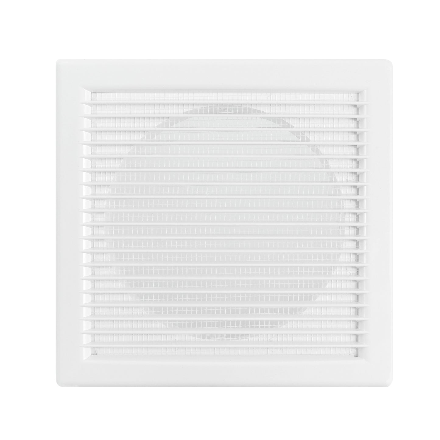 Louvre Vent White DL/100 RW LUX With Fly Mesh for Home and Garden Use