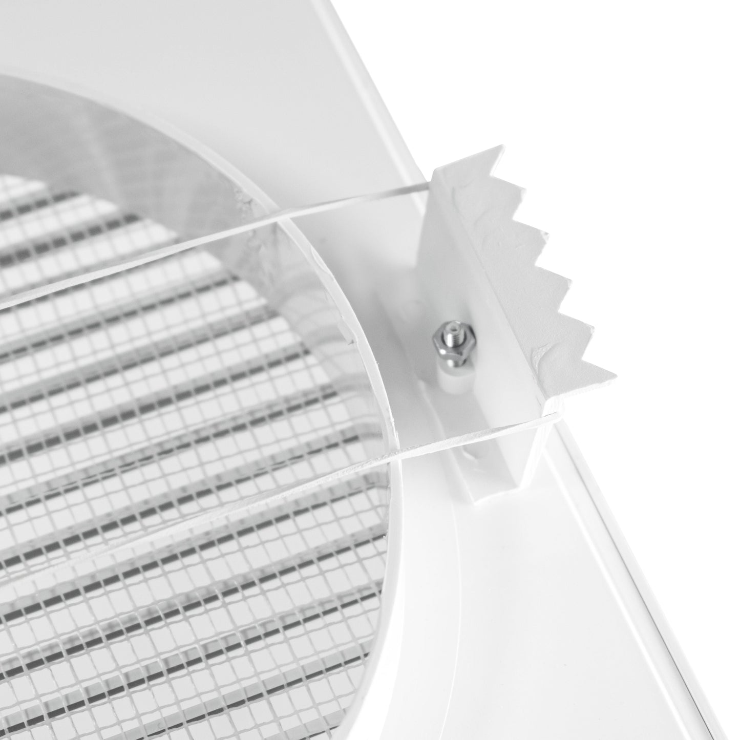 Louvre Vent White DL/100 RW LUX With Fly Mesh for Home and Garden Use