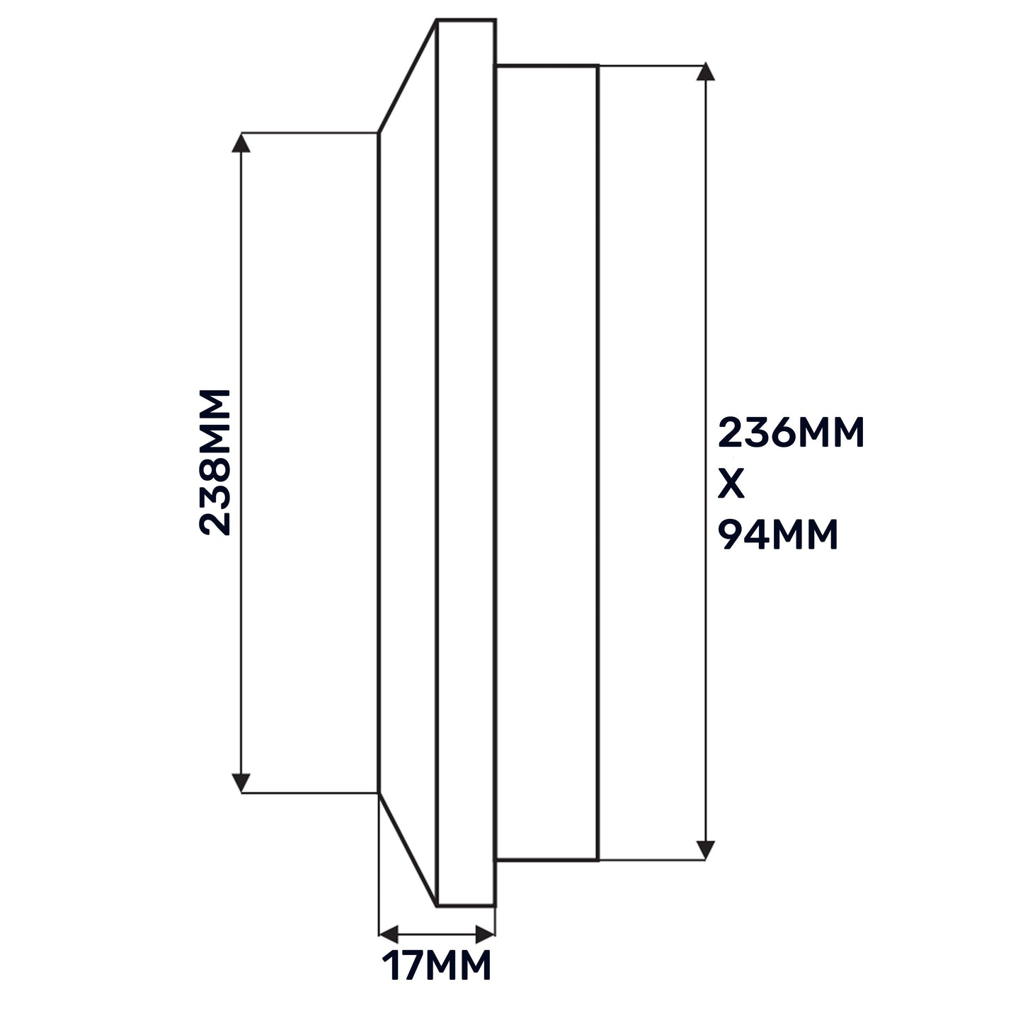 Louvre Vent Duo Smart 90/240 90mm X 240mm With Fly Mesh for Home and Garden Use