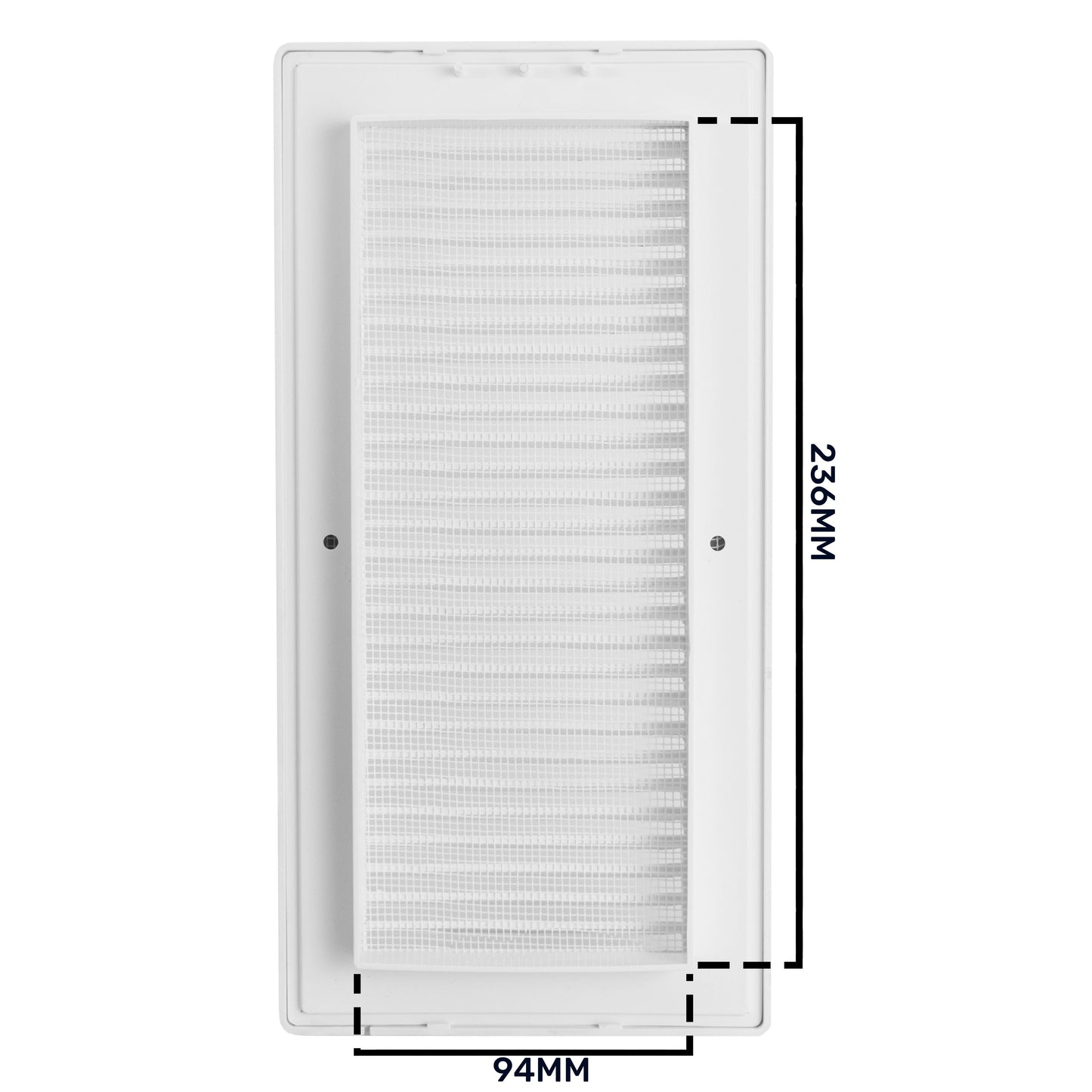 Louvre Vent Duo Smart 90/240 90mm X 240mm With Fly Mesh for Home and Garden Use