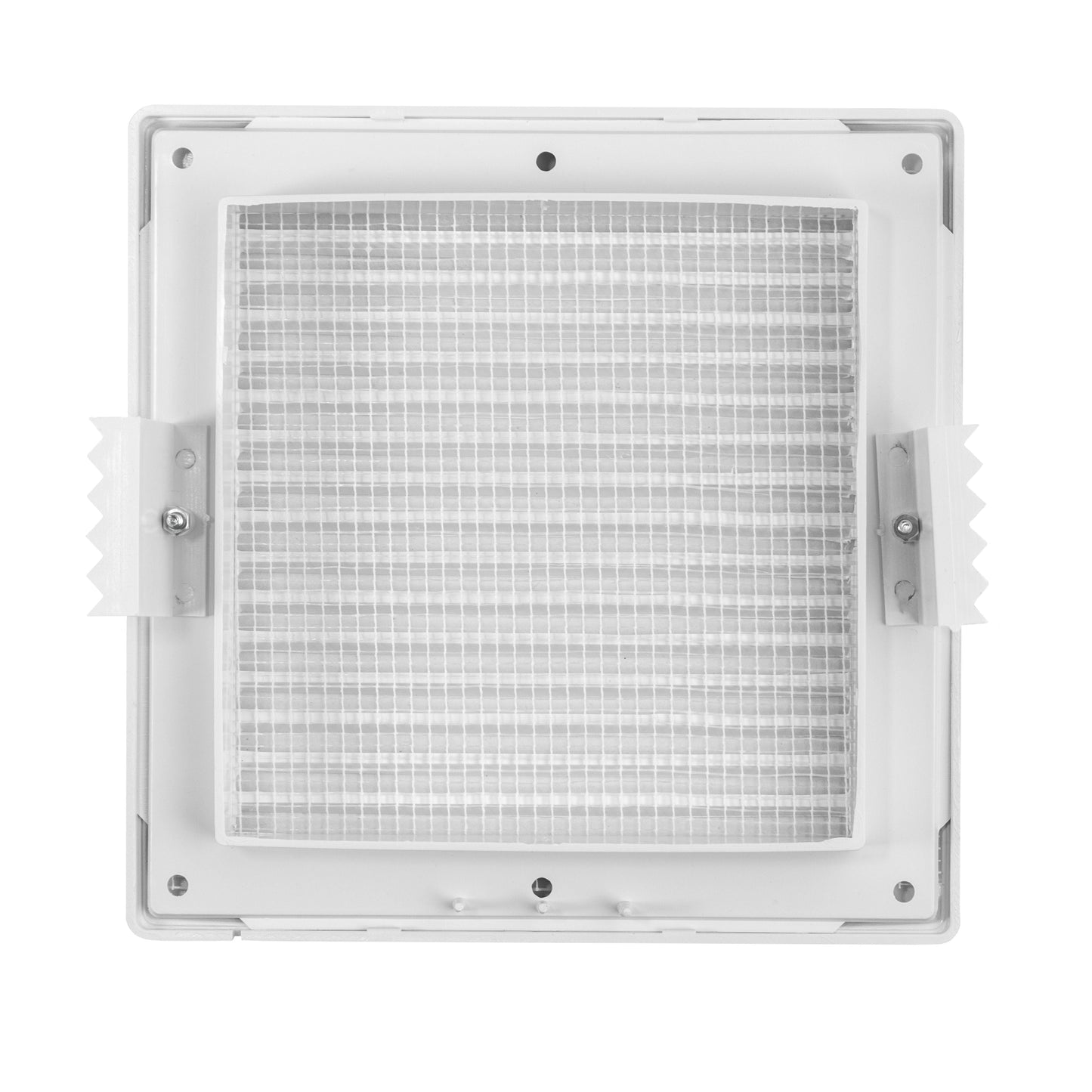 Louvre Vent White Duo Smart 135G 135mm With Fly Mesh for Home and Garden Use