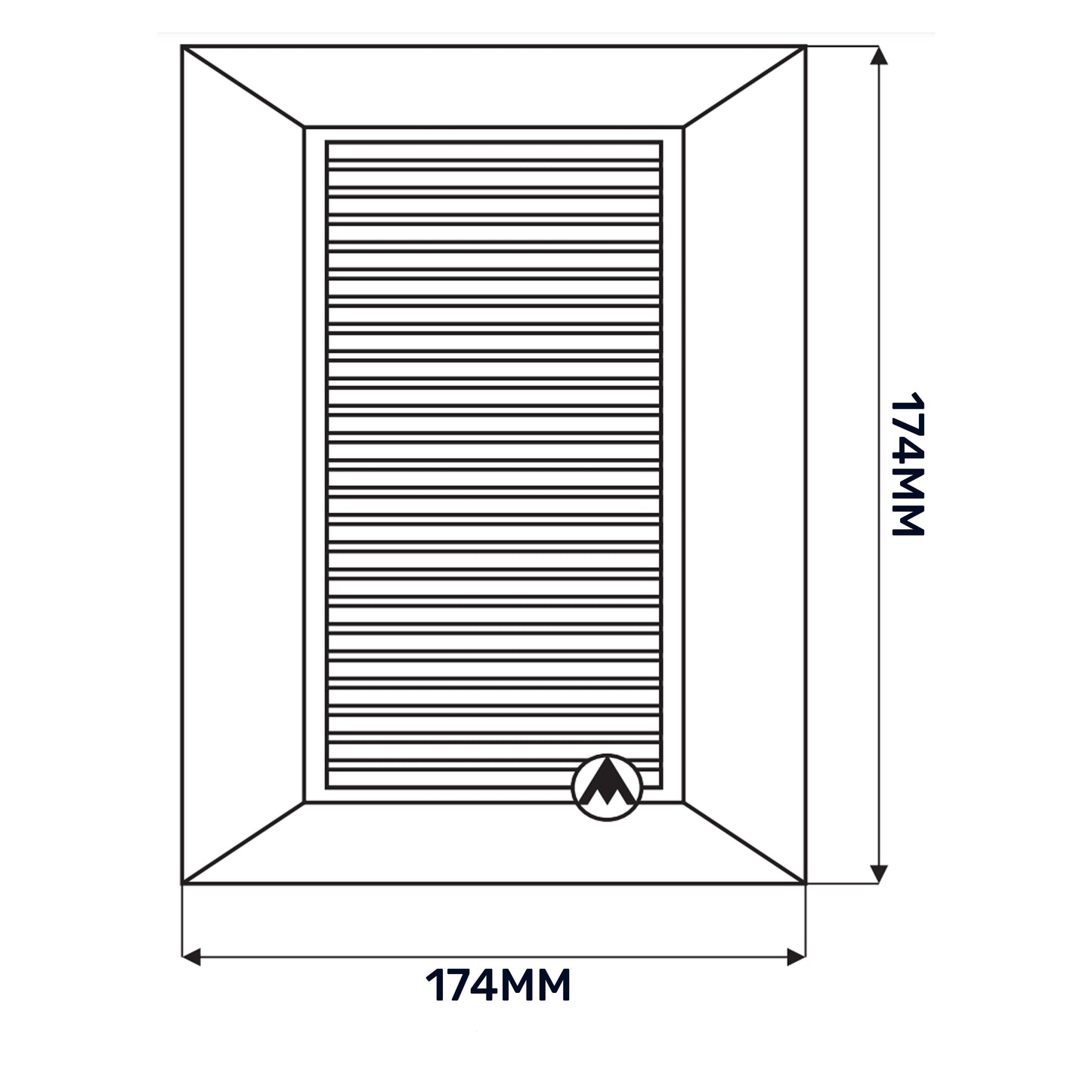 Louvre Vent White Duo Smart 135 fi 125mm With Fly Mesh for Home and Garden Use