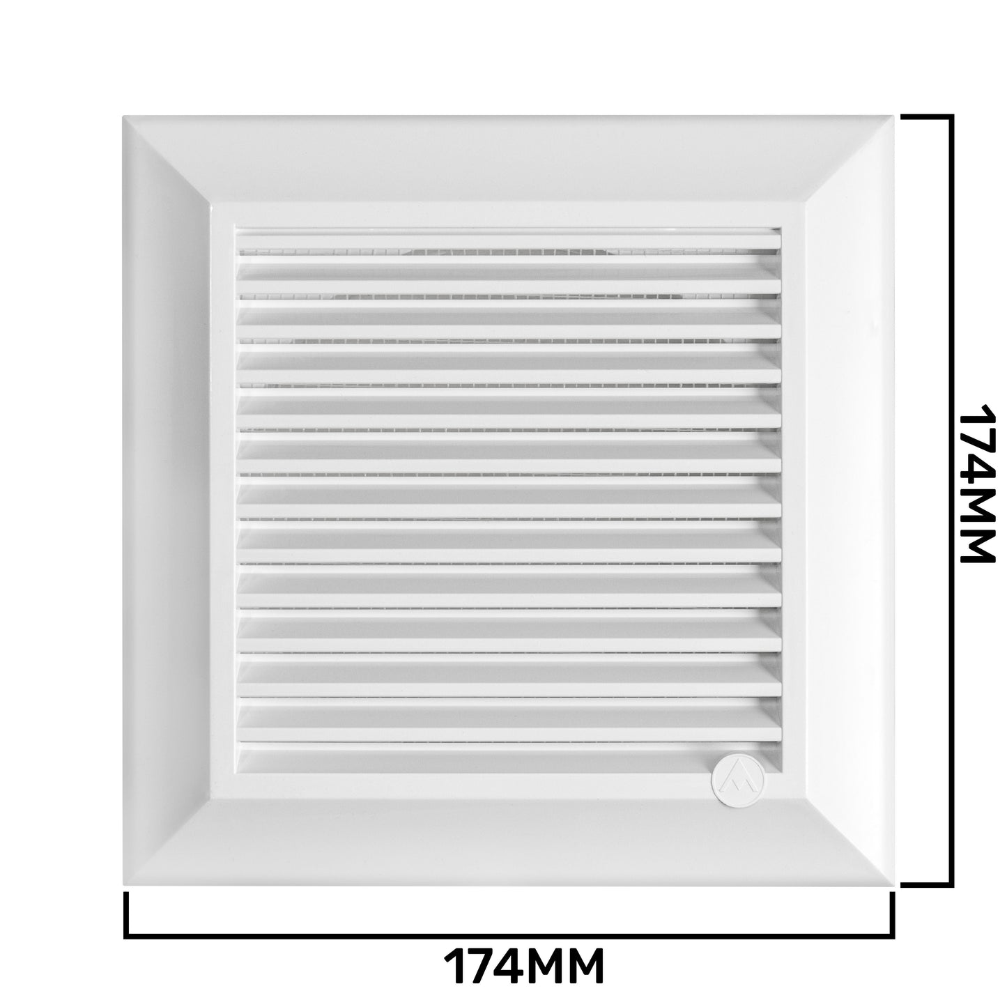 Louvre Vent White Duo Smart 135 fi 125mm With Fly Mesh for Home and Garden Use