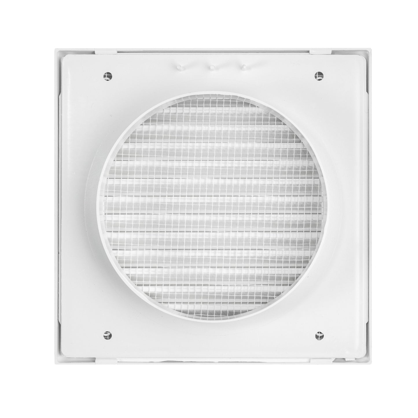 Louvre Vent White Duo Smart 165 fi 150mm With Fly Mesh for Home and Garden Use