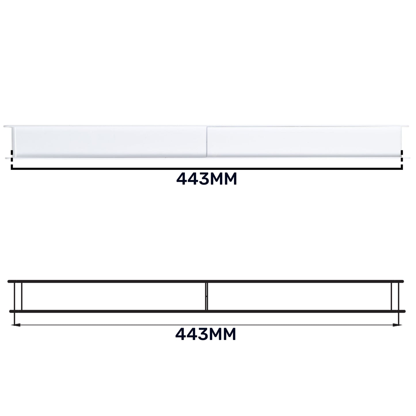 Door Louvre Vent KD 90mm-445mm DIY Tool Accessory Home and Garden Use