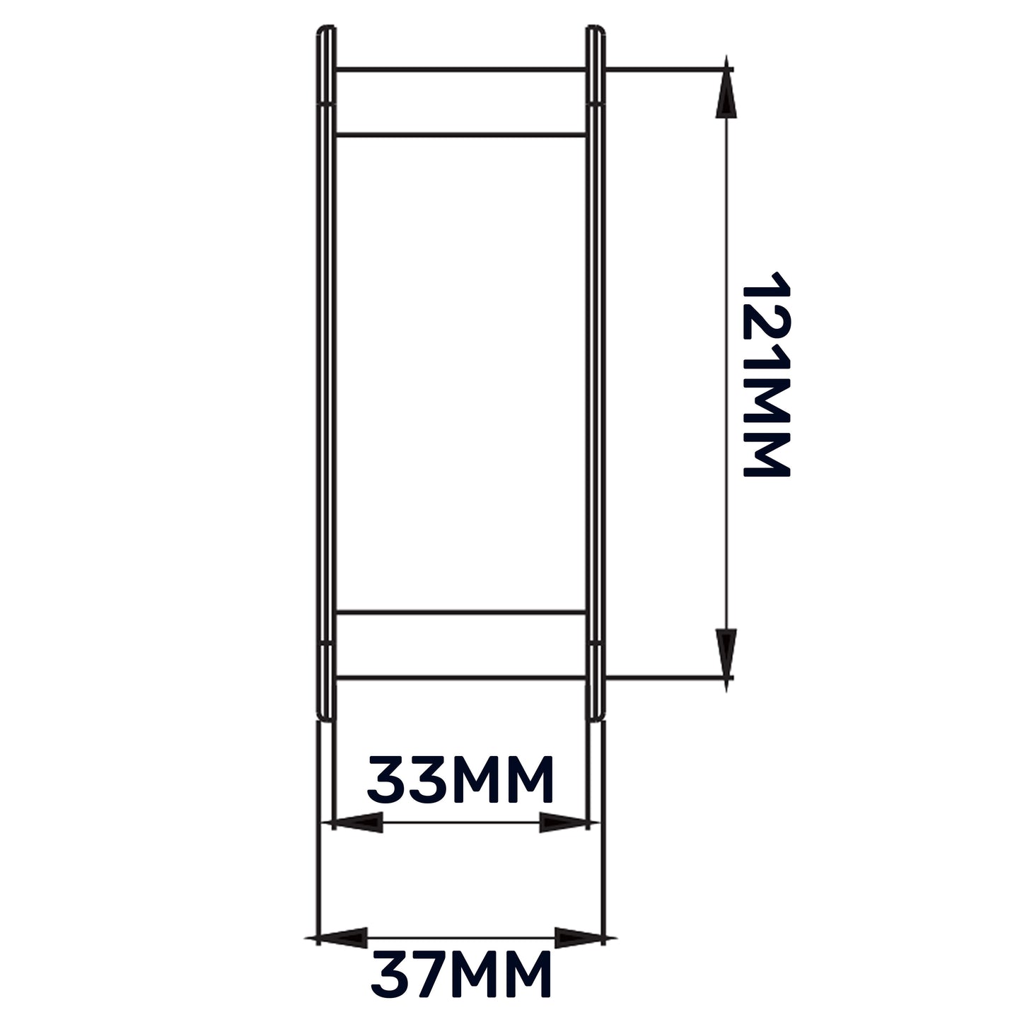 Door Louvre Vent KD 90mm-445mm DIY Tool Accessory Home and Garden Use