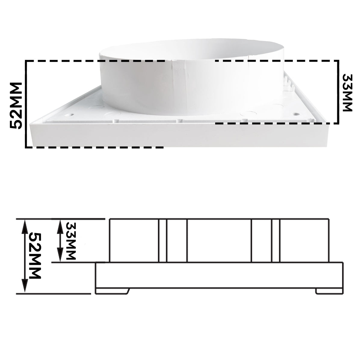 Louvre Vent KR150