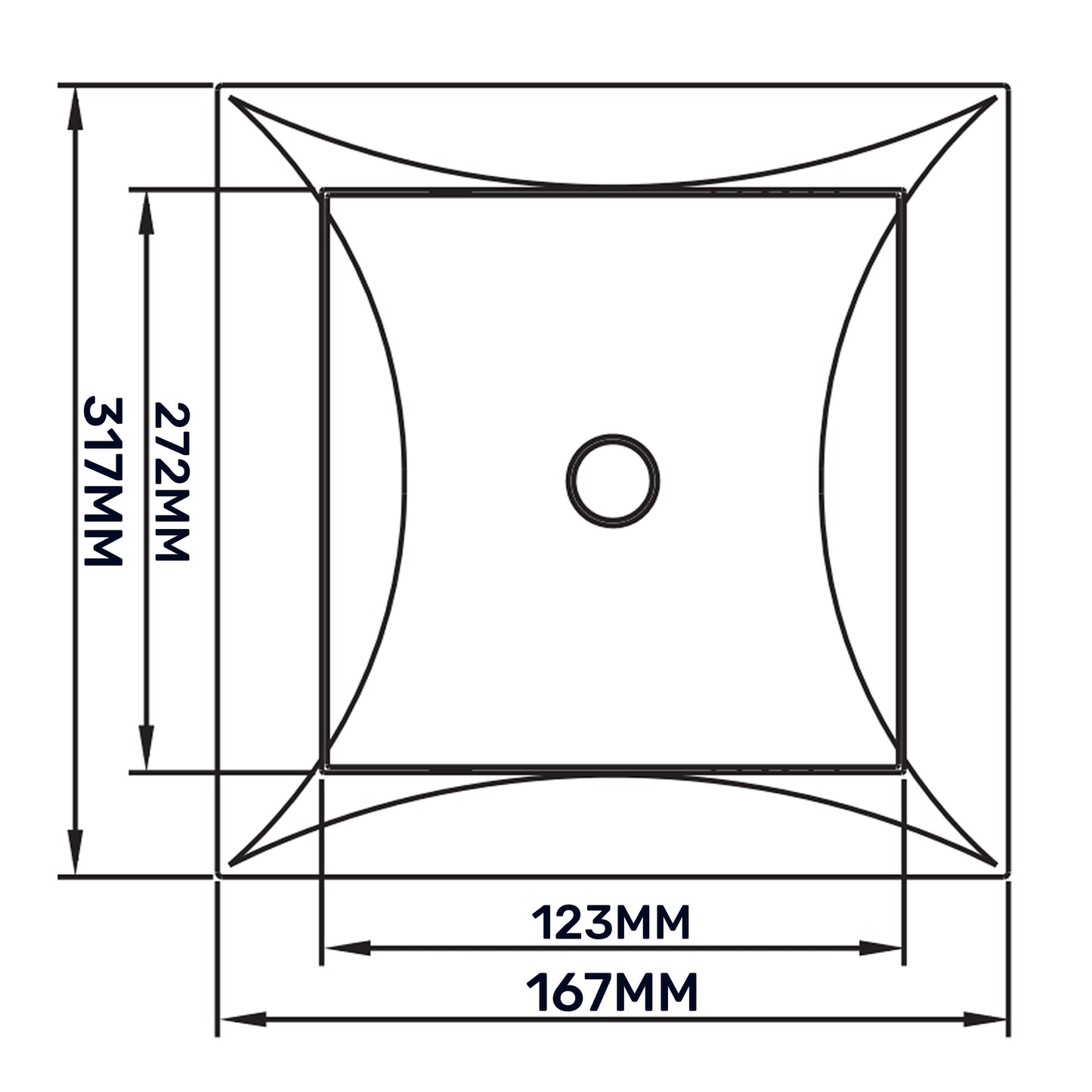 Access Panel Door PP, White 150mm x 300mm