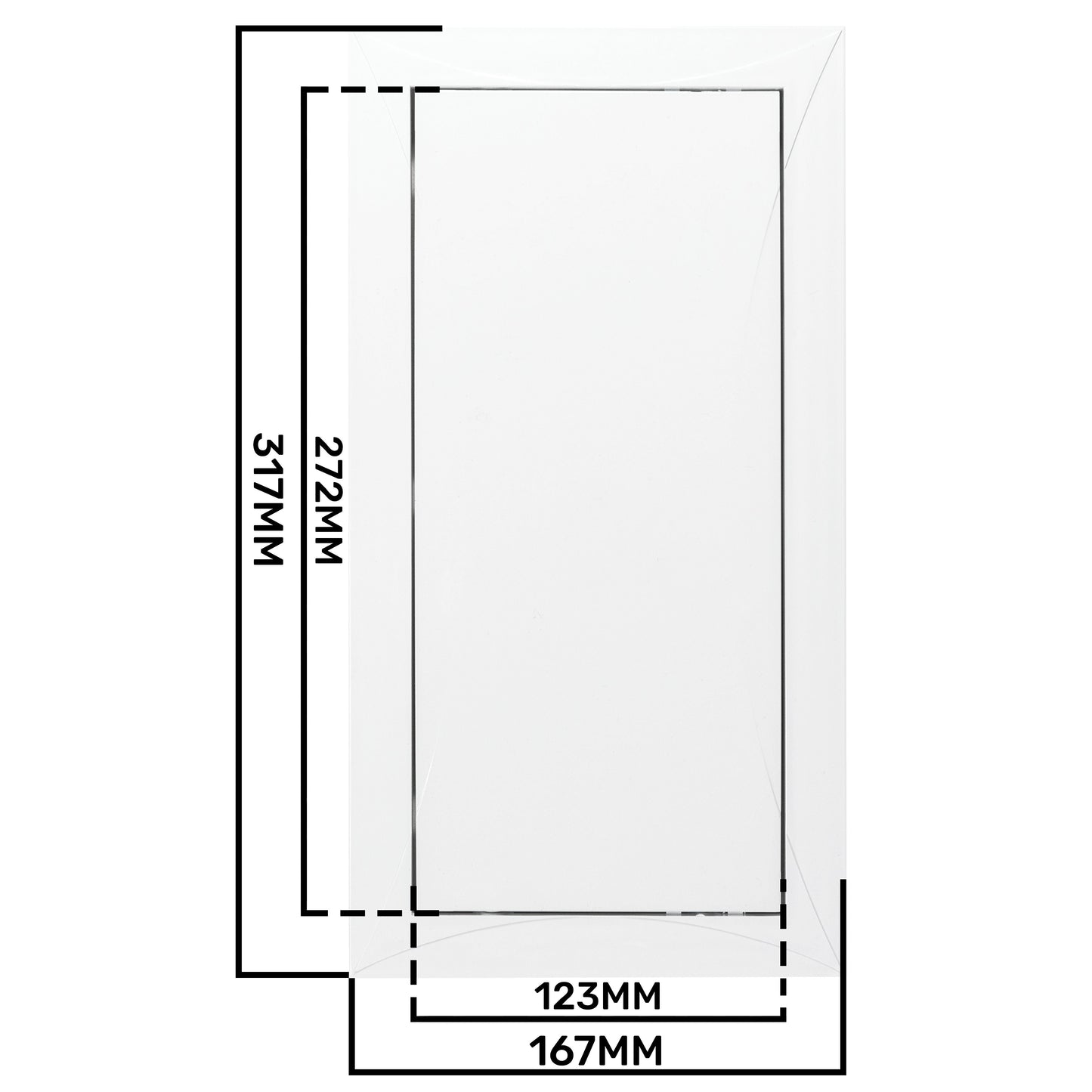 Access Panel Door PP, White 150mm x 300mm DIY Tool Accessory Home and Garden Use