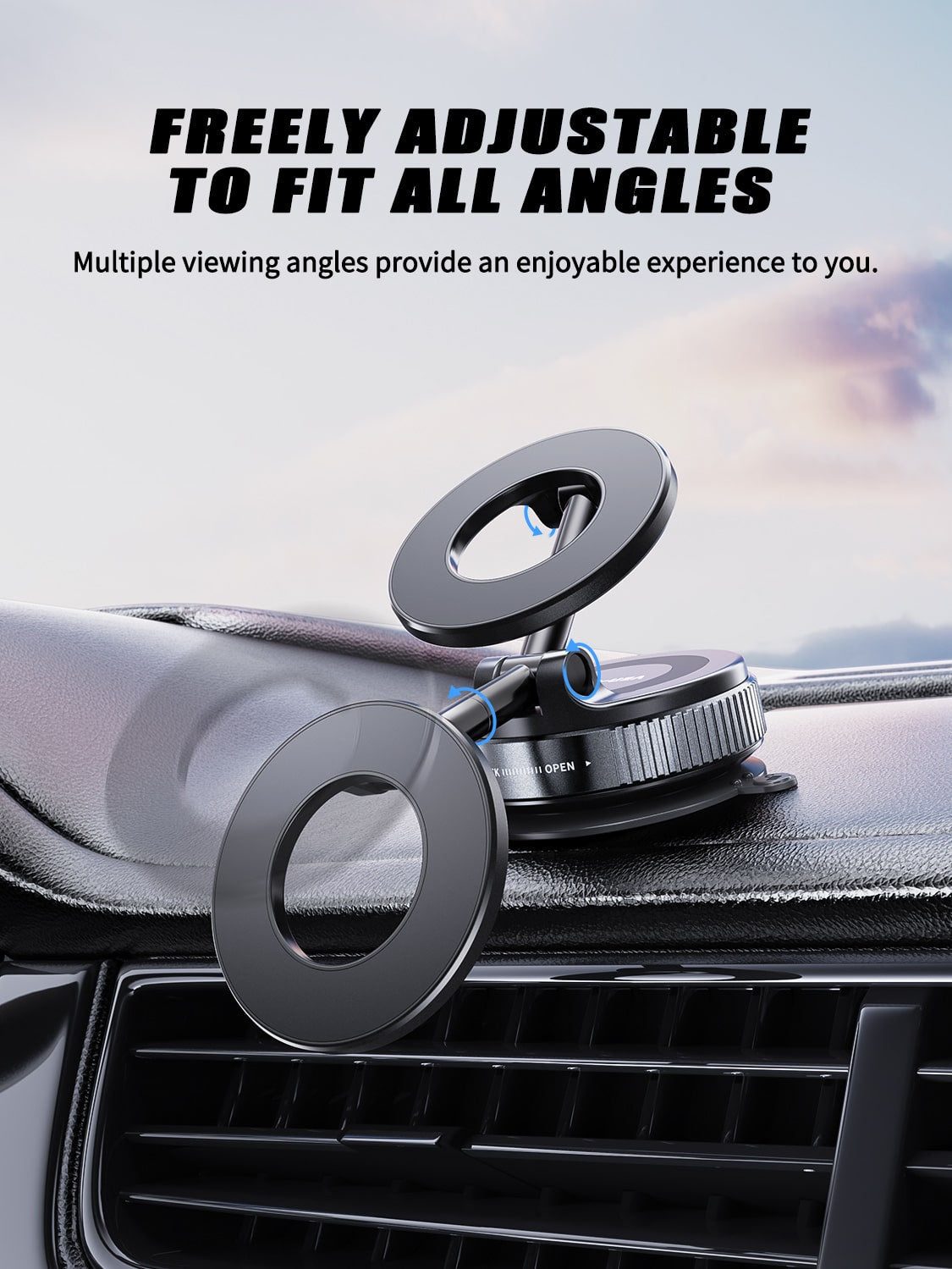 MagLock 360° Premium Magnetic Car Holder VD-HD059