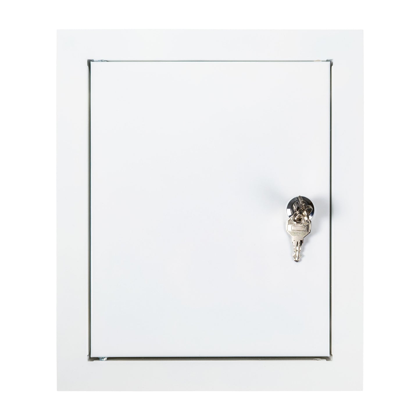 Access Panel Door Metal With Lock, White 150mm x 200mm for Home and Garden Use