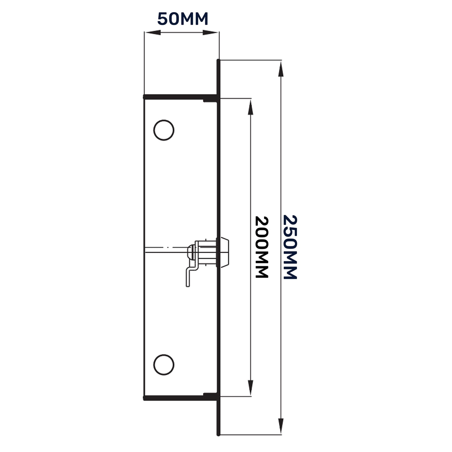 Access Panel Door Metal With Lock, White 150mm x 200mm