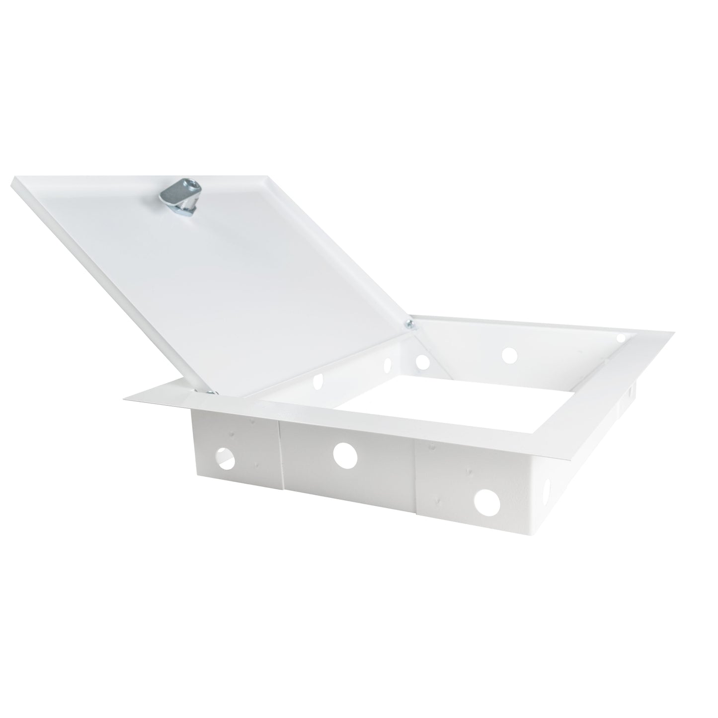 Access Panel Door Metal With Lock, White 200mm x 250mm for Home and Garden Use