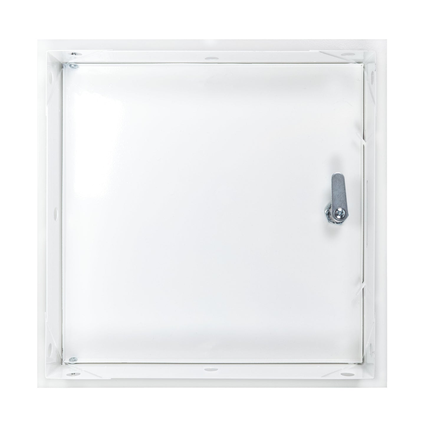 Access Panel Door Metal With Lock, White 200mm x 200mm for Home and Garden Use