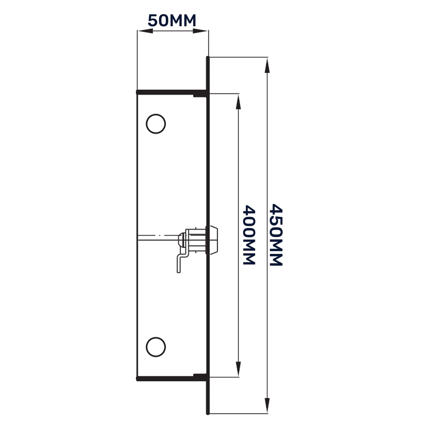 Access Panel Door Metal With Lock, White 400mm x 400mm