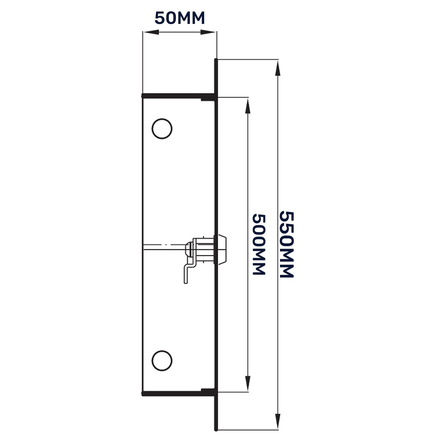 Access Panel Door Metal With Lock, White 500mm x 500mm