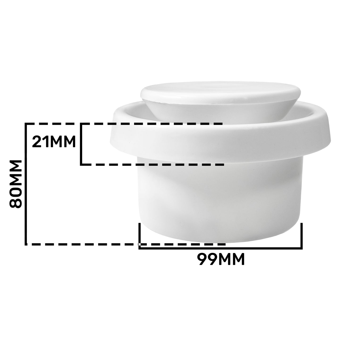 White ABS Extract Ceiling Valve 100mm Water Flow Control Home and Garden Use