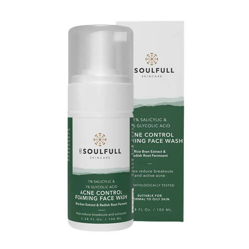 Be Soulfull Acne Control Foaming Face Wash