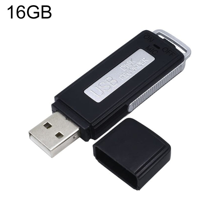 SK868 16GB Rechargeable Portable U-Disk Voice Recorder, 16GB