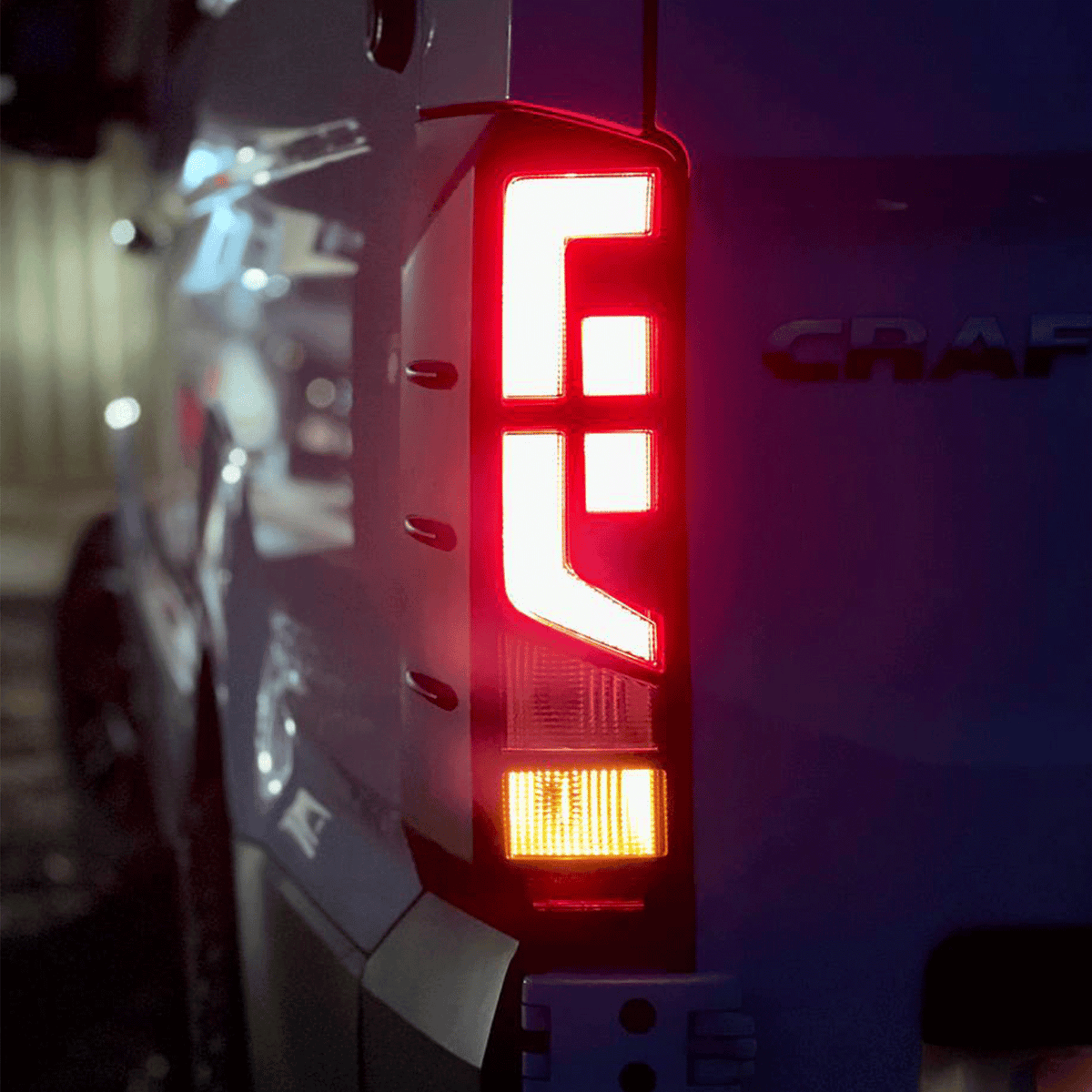 For MAN TGE Rear Light Guards Matte Black (2018-2025) | Tail Light Protectors | Van-X