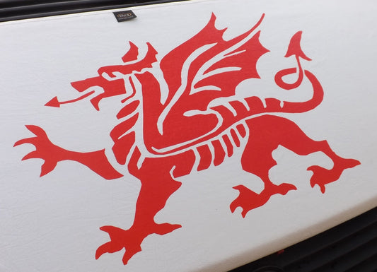 For VW T5 Bonnet Bra Welsh Dragon White | Front End Protection Cover – Van-X