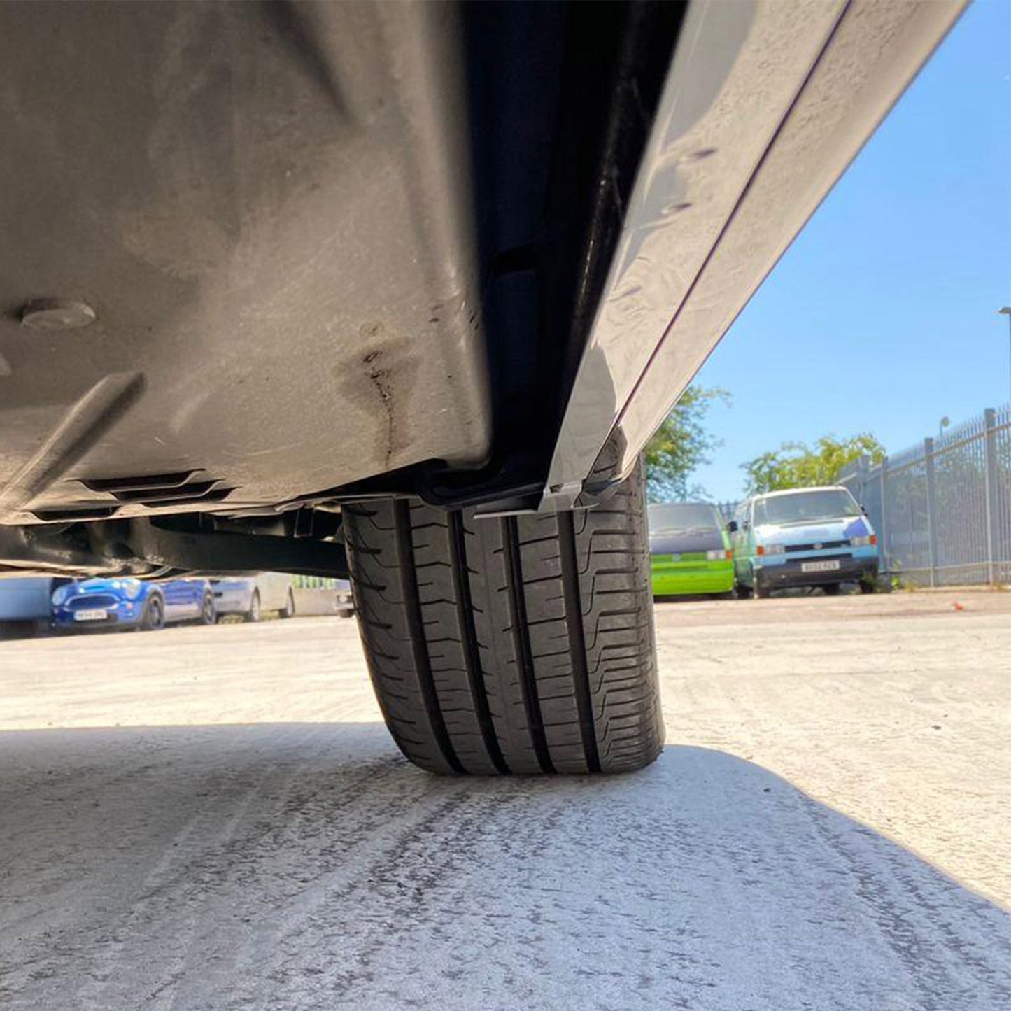 For VW T6 Transporter SWB Side Skirts Reflex Silver Plastic Painted and Ready to Fit
