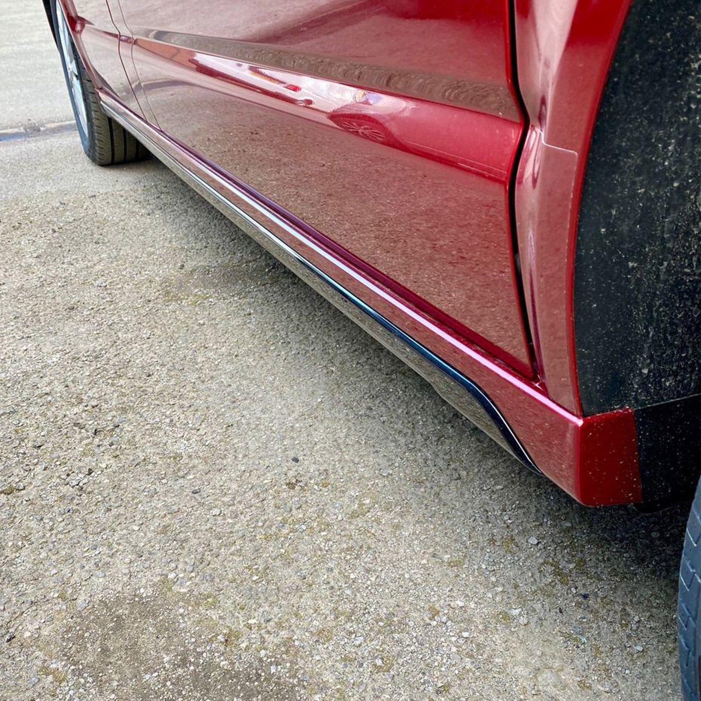 For VW T6 Transporter SWB Side Skirts Reflex Silver Plastic Painted and Ready to Fit