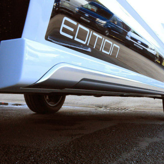 For VW T6.1 Transporter LWB Side Skirts Candy White Plastic Painted and Ready to Fit