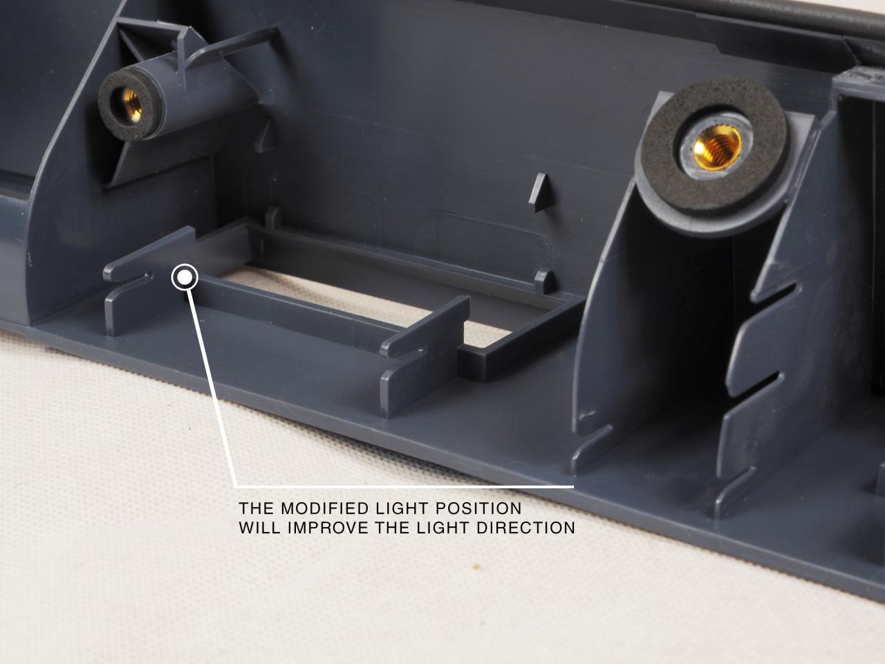 For VW T6 Transporter Barn Door Number Plate Unit – Candy White Painted Trim, Ready to Fit – Van-X