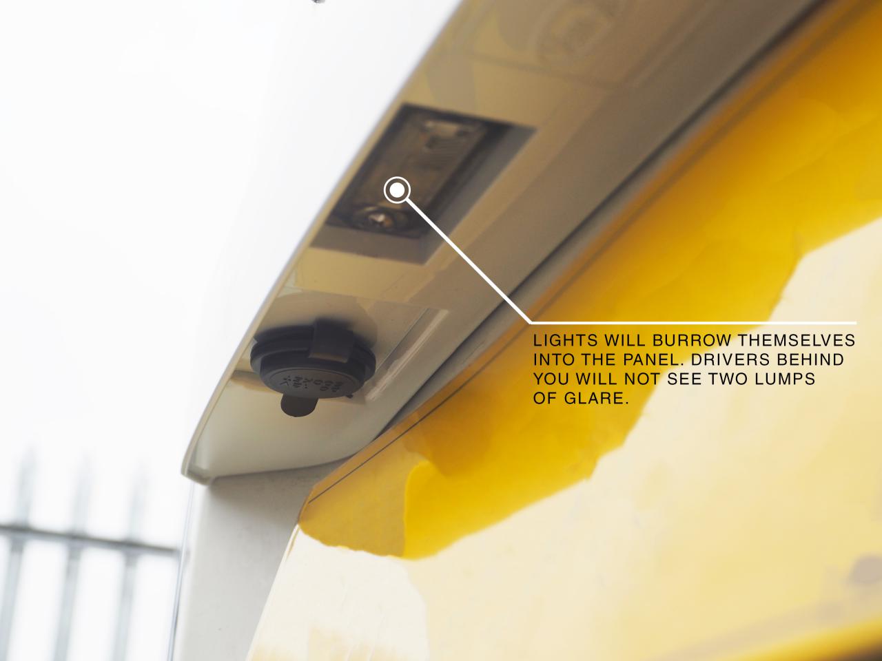 For VW T5/T5.1 Transporter Barn Door Number Plate Unit – Primer Trim, Ready to Paint & Fit – Van-X