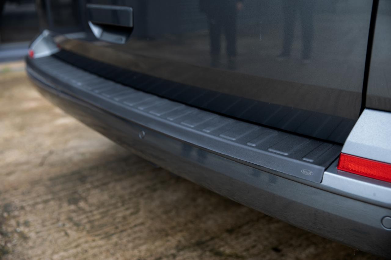 For VW T6.1 Transporter Multivan Rear Tailgate Bumper Protector – Black Plastic | Van-X