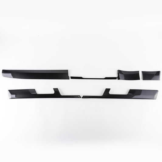 For VW T6 Transporter Lower Dash Trims – Silver Dot Effect Finish | Van-X
