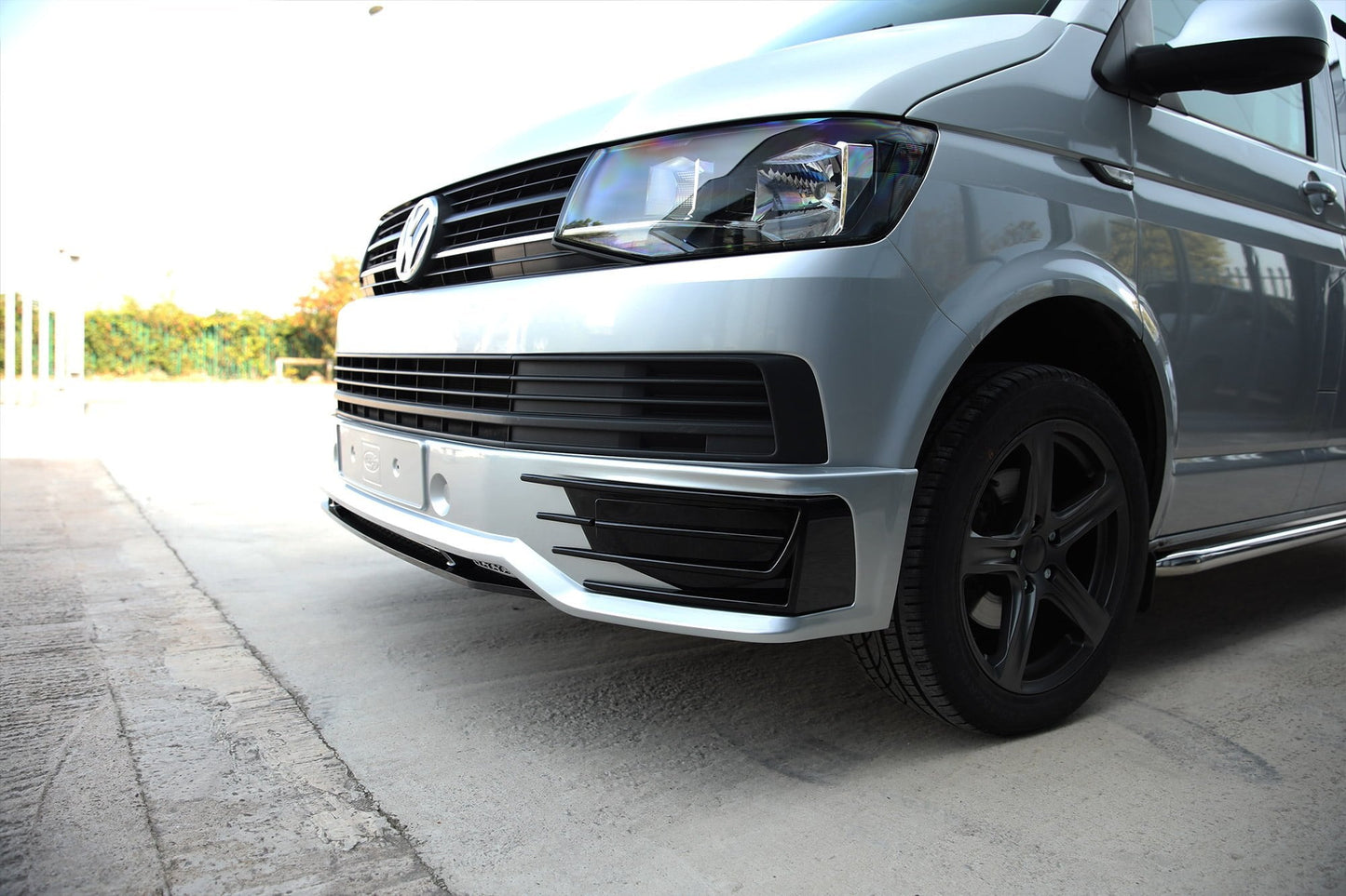 For VW T5.1 Transporter Front Sportline Spoiler & Splitter – T5-X Styling, Painted & Ready to Fit | Van-X