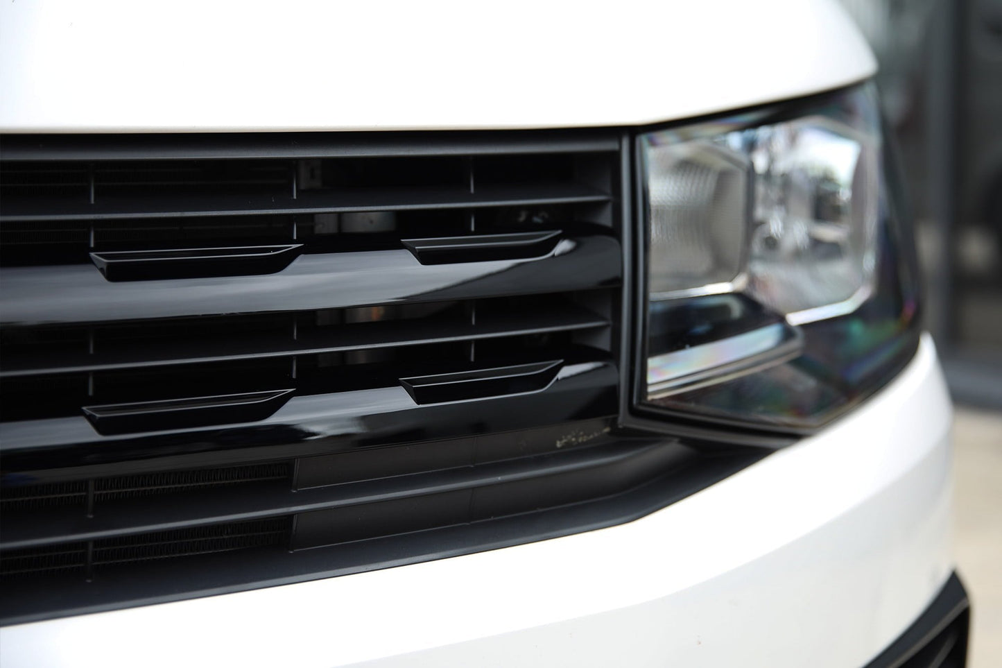 For VW T6 Transporter R-Line Front Grille Trim Kit | Gloss Black | Van-X