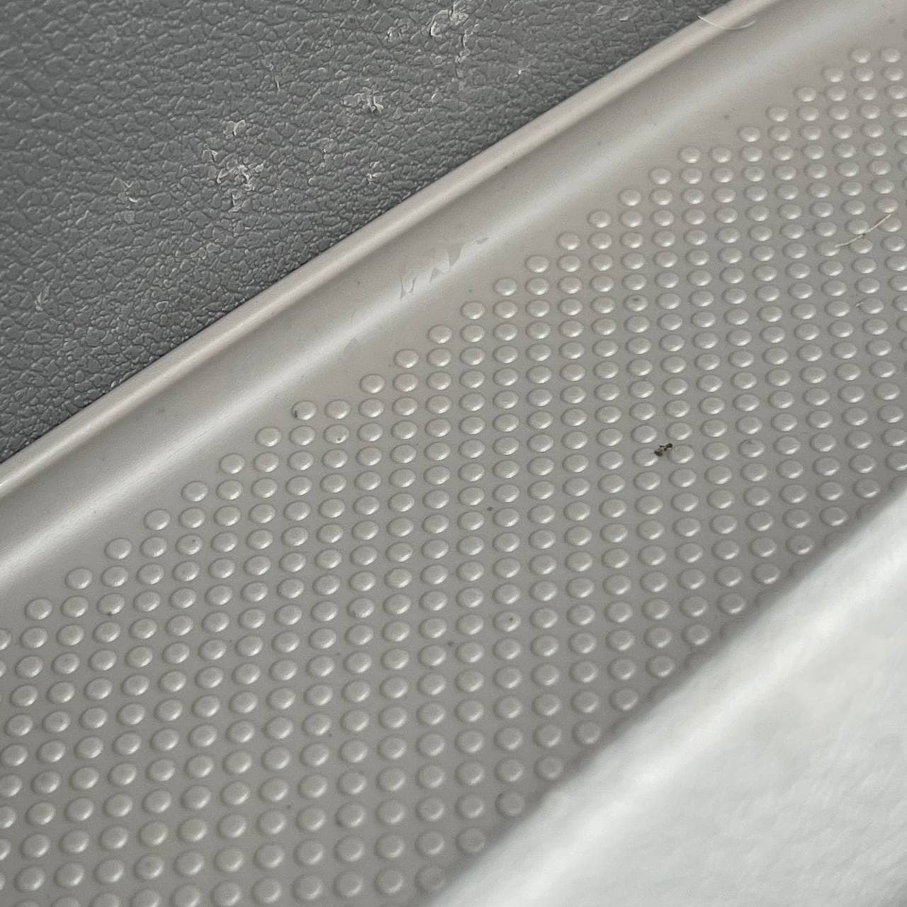 For VW T5, T5.1 Door Pocket Inserts, Rubber, Door Liner (Light Grey) Double Passenger + Driver Interior Styling
