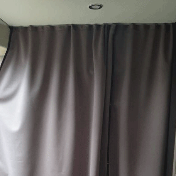 For MAN TGE / New Crafter Campervan & Motorhome Maxi-Cab Divider Curtain with Rail – Premium Privacy