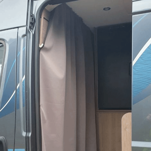 For MAN TGE / New Crafter Campervan & Motorhome Maxi-Cab Divider Curtain with Rail – Premium Privacy