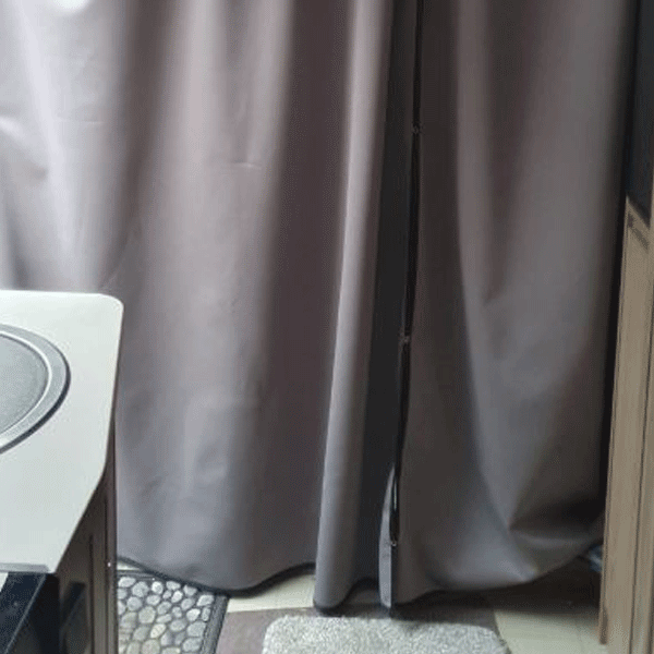 For MAN TGE / New Crafter Campervan & Motorhome Maxi-Cab Divider Curtain with Rail – Premium Privacy